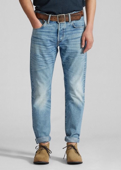 Men's Ralph Lauren Slim Fit Selvedge Jeans | 308145NWH